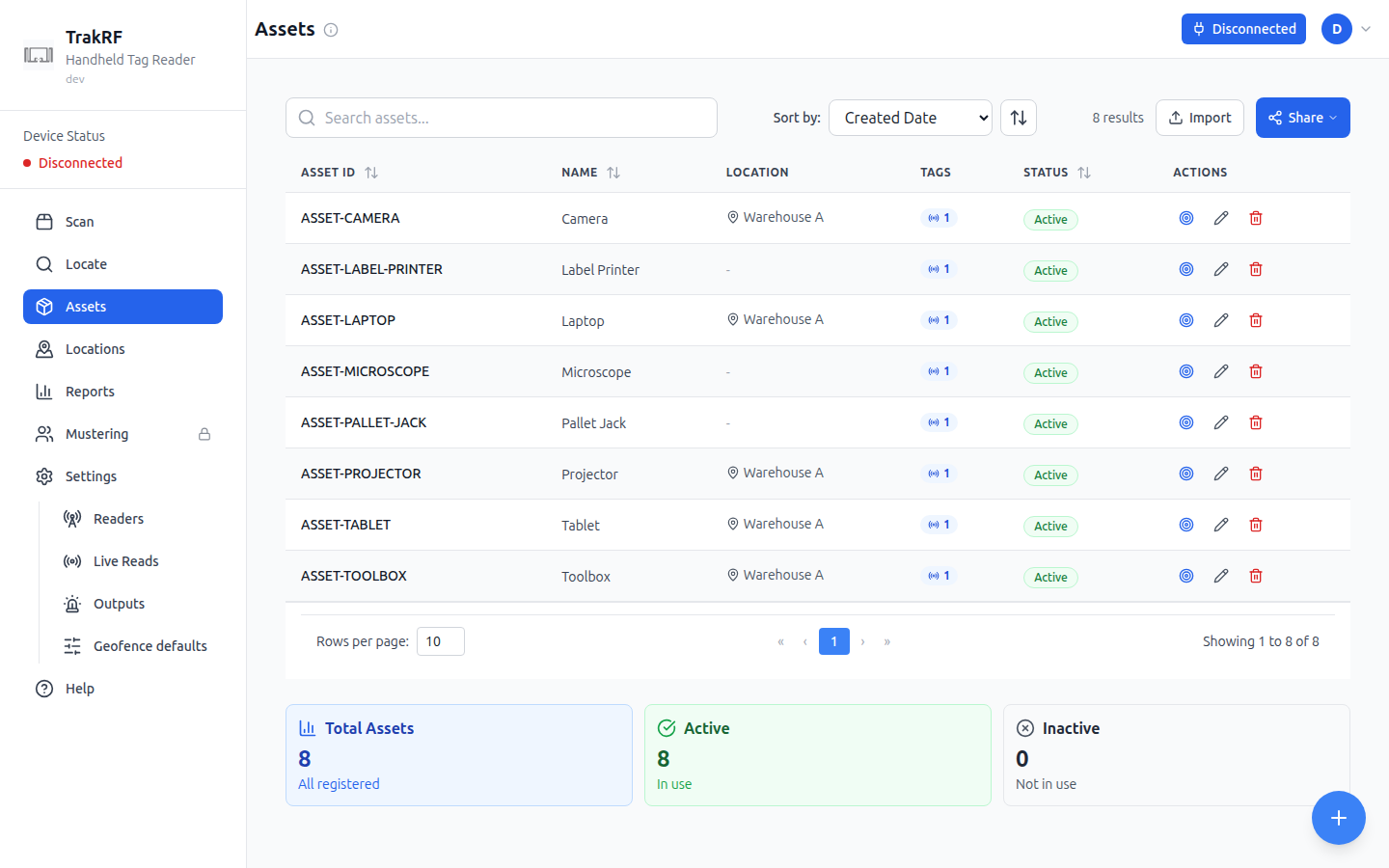 Assets desktop screenshot