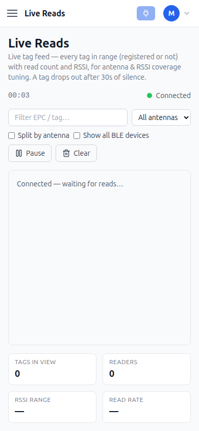 Live Reads mobile screenshot