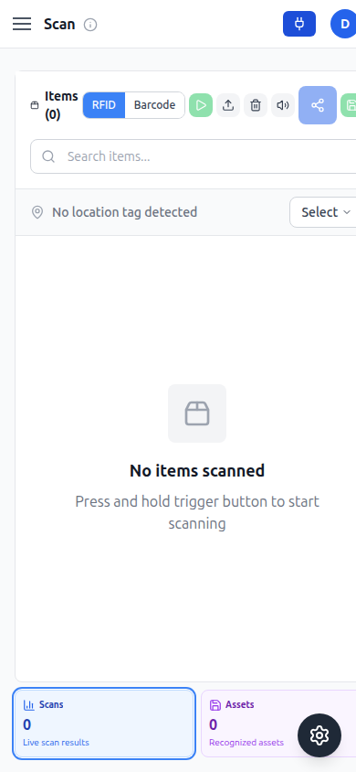 Scan mobile screenshot